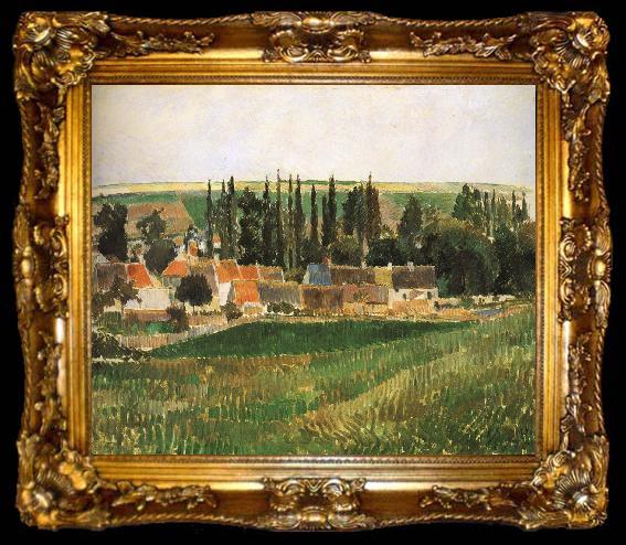 framed  Camille Pissarro Hurrying scenery, ta009-2